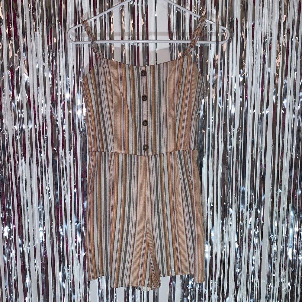 striped romper